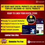 High Converting Digital Product Selling Website Template with 40+ Free Products