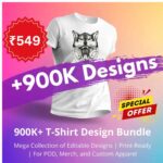 900K+ T-Shirt Design Bundle: Ultimate Collection for Print-on-Demand Apparel Business